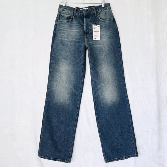 Zara Denim - NWT Zara High Rise Straight Leg Jeans Sz. 6